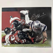 Autographed Julian Edelman New England Patriots 16x20 Unframed Football Photo
