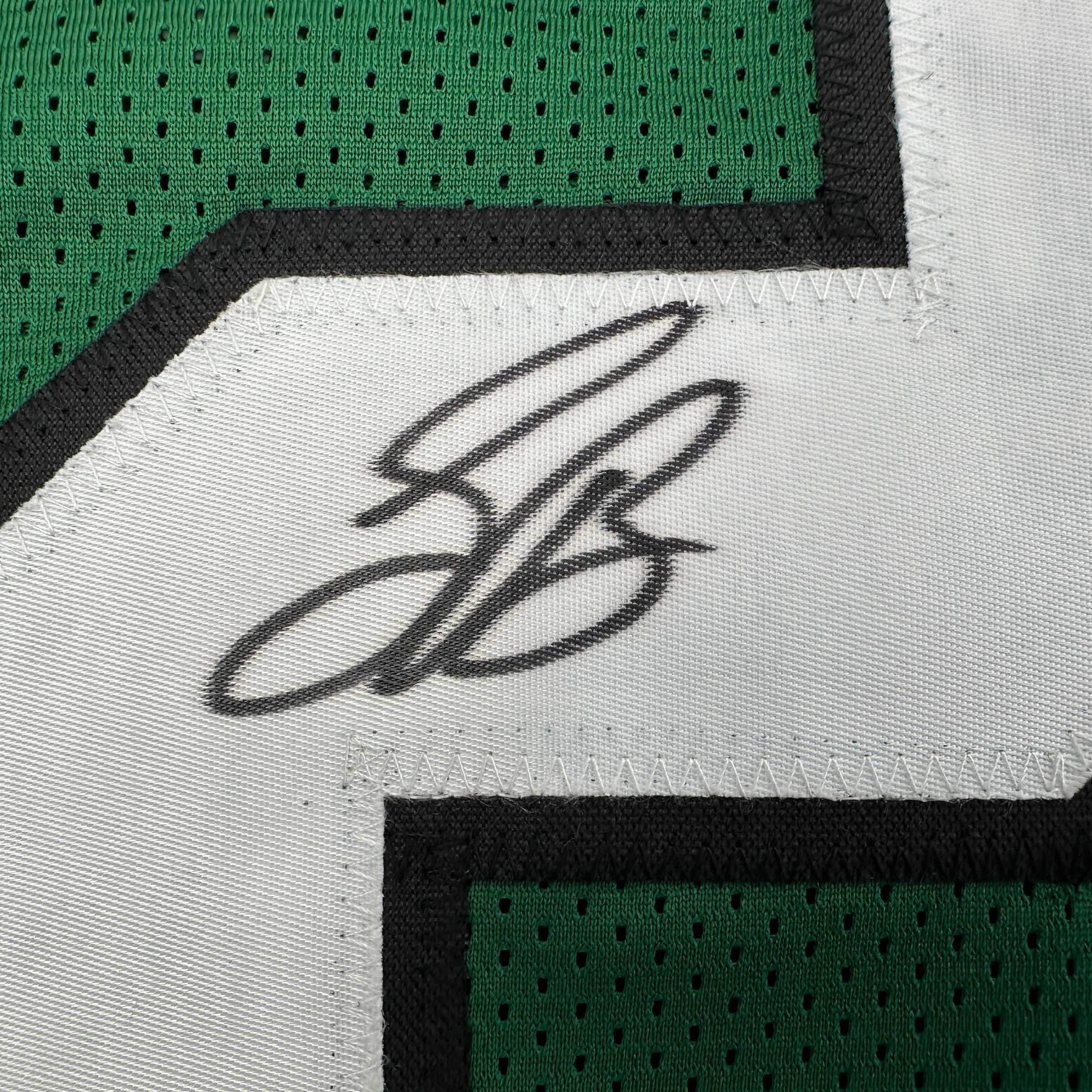 Autographed Saquon Barkley Philadelphia Kelly Green Football Jersey Beckett BAS COA