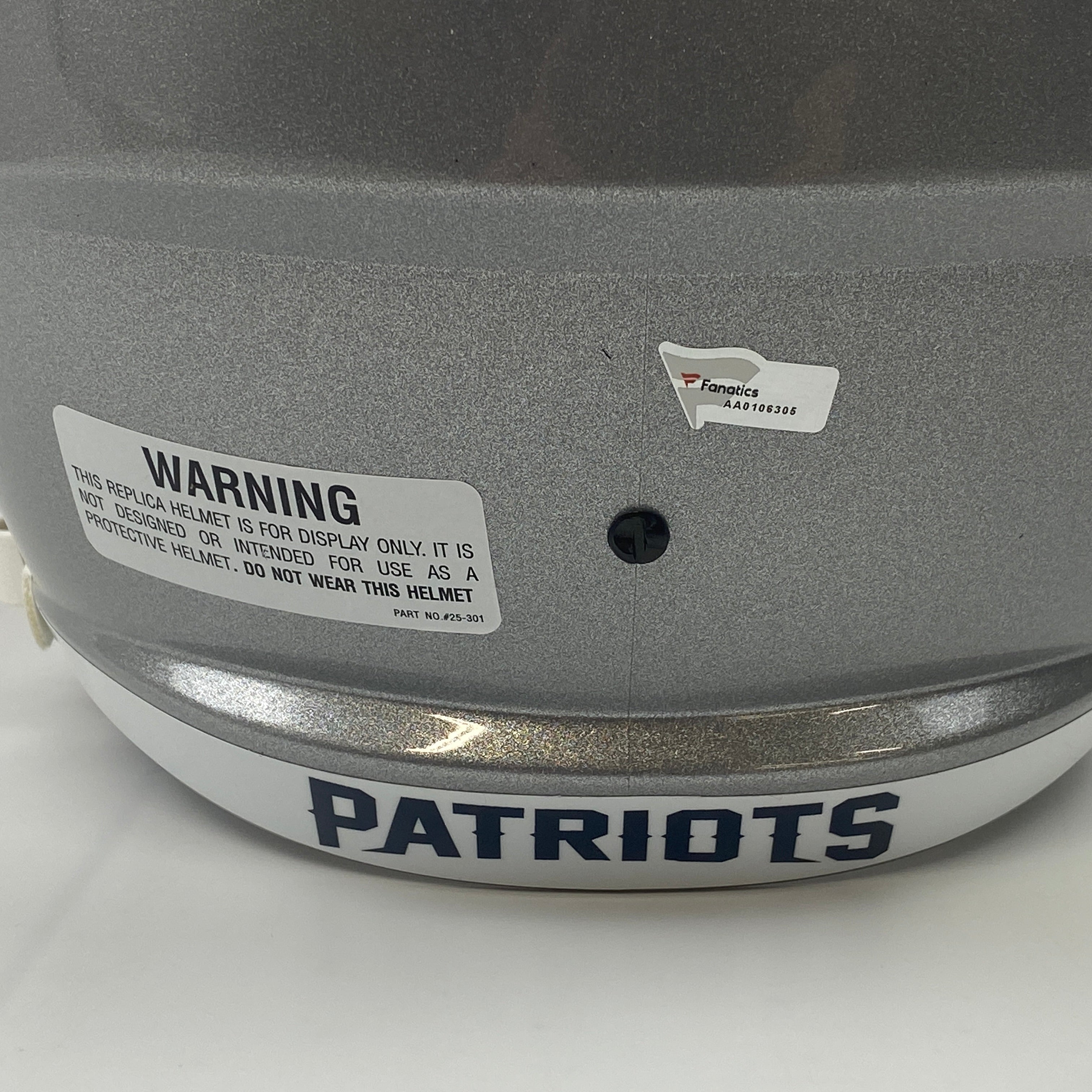 Autographed Tom Brady New England Patriots Full Size Speed Replica Football Helmet
