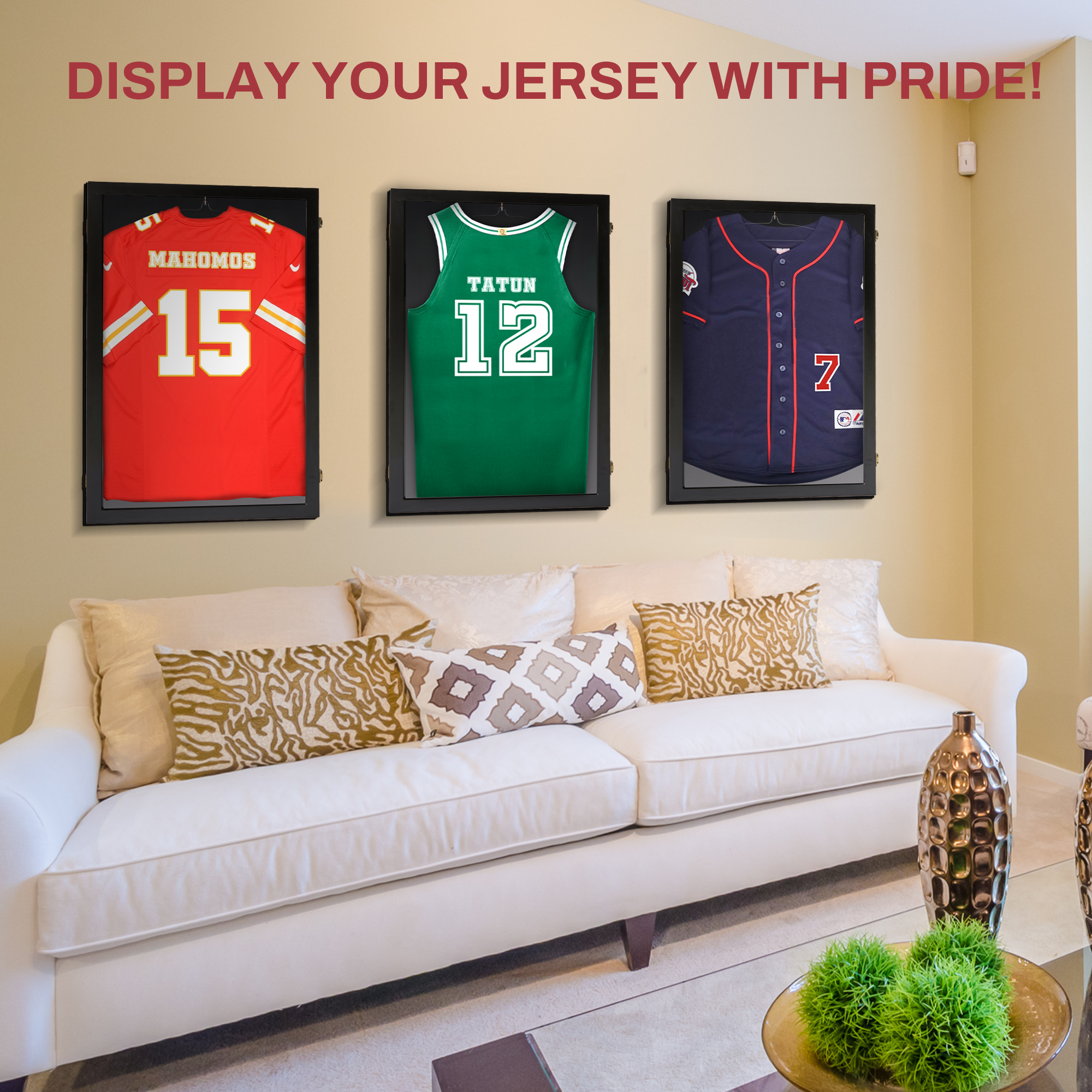 Large Jersey Display Case