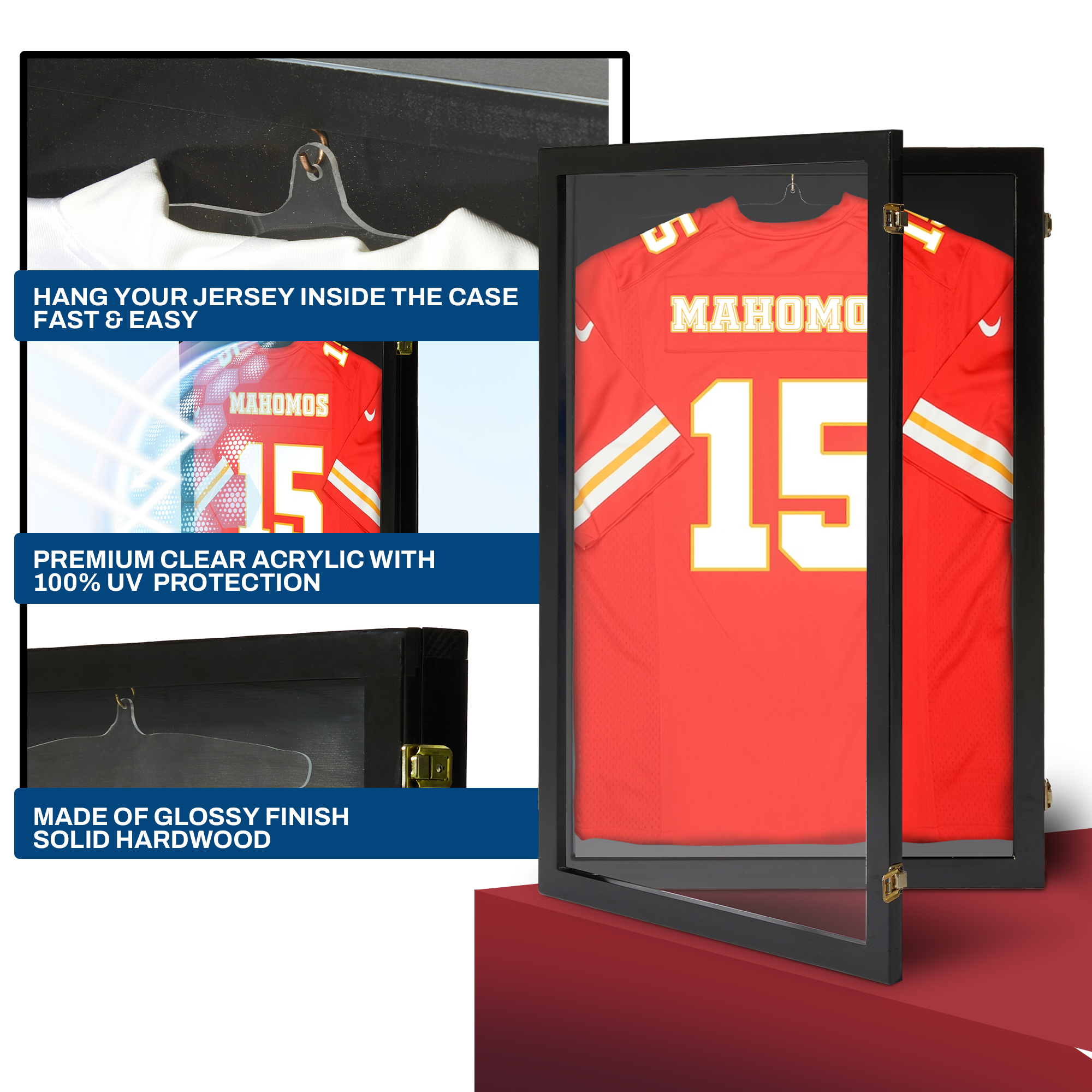 Large Jersey Display Case