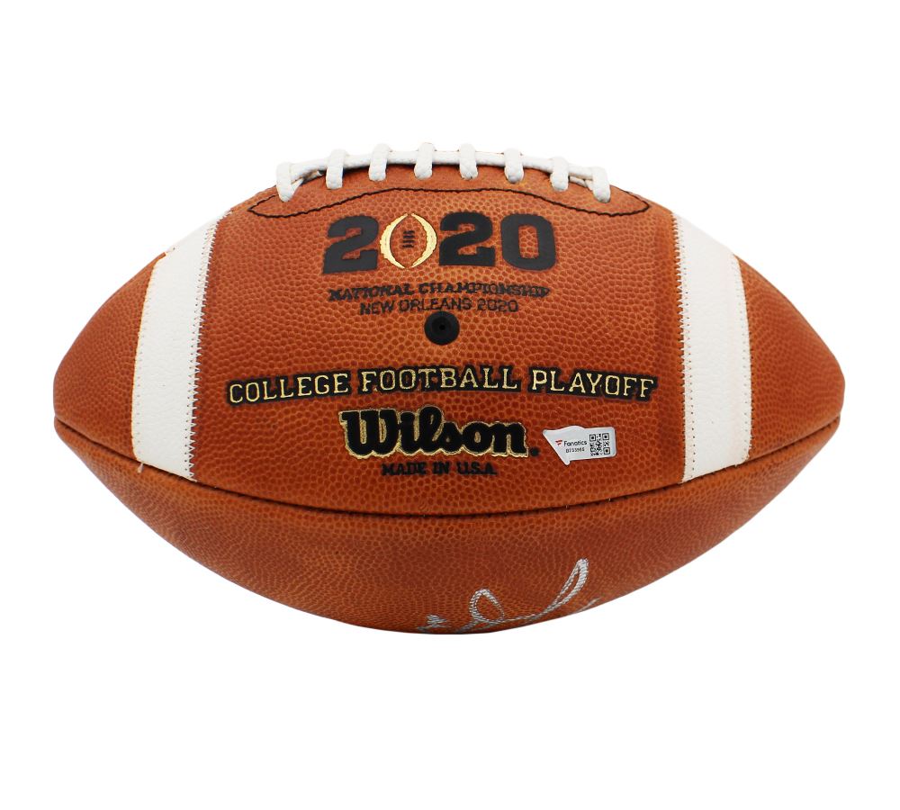 Autographed Joe Burrow CFP LSU National Champions 2020 Official Football