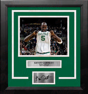 Autographed Kevin Garnett Celebration Boston Celtics 8" x 10" Framed Basketball Photo