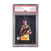 Autographed Kevin Durant 2007 Topps Rookie Card PSA Auto 10