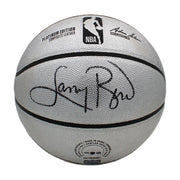 Autographed Larry Bird Wilson Platinum Basketball