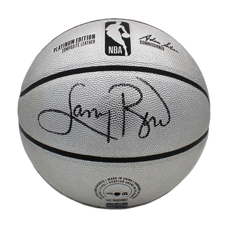Autographed Larry Bird Wilson Platinum Basketball