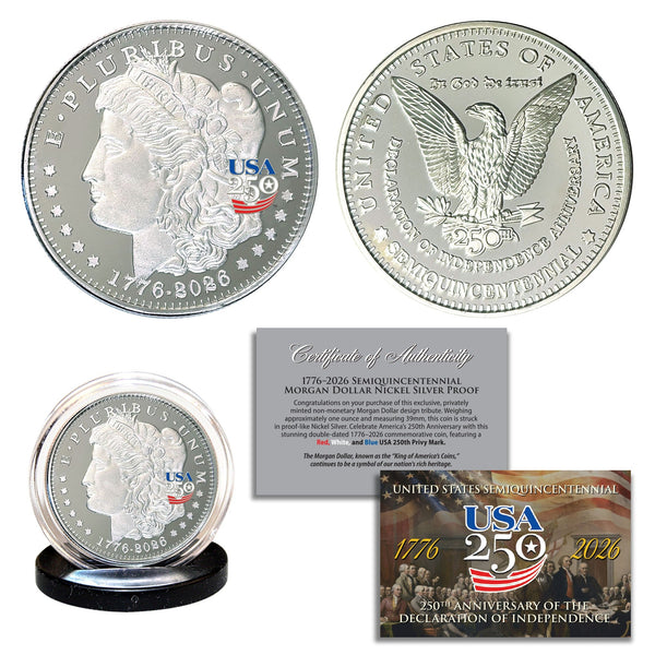 FranklinMint.com | America's 250th Anniversary Morgan Dollar