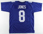 Autographed Daniel Jones New York Giants Royal Blue Football Jersey