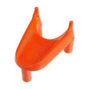 Orange Hard Rubber Kicking Tee to Display Full Size & Mini Footballs