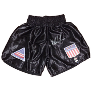 Autographed Mike Tyson Black Boxing Trunks