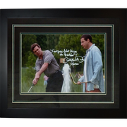 Autographed Christopher McDonald Shooter McGavin Happy Gilmore with Adam Sandler Deluxe Framed 11x17 Photo w/ Long Quote (Signed in White)