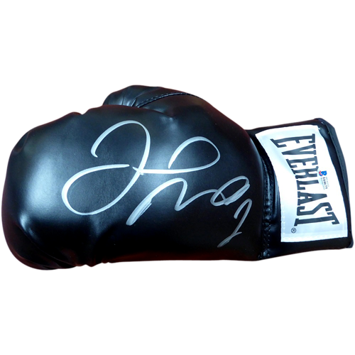 Autographed Floyd Mayweather Everlast Black Boxing Glove