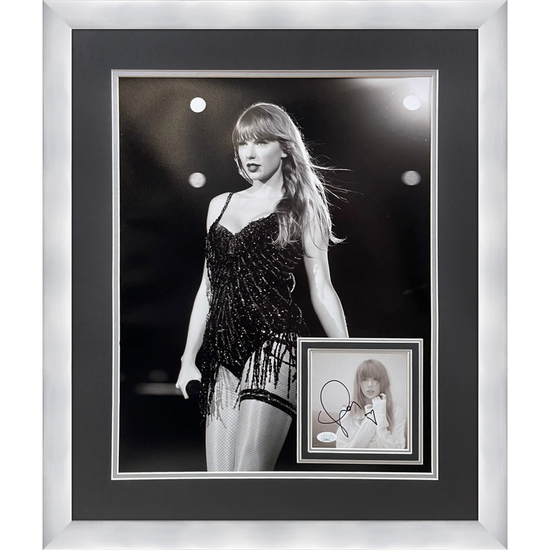 Autographed Taylor Swift Concert 16x20 Deluxe Framed with Photo with Heart