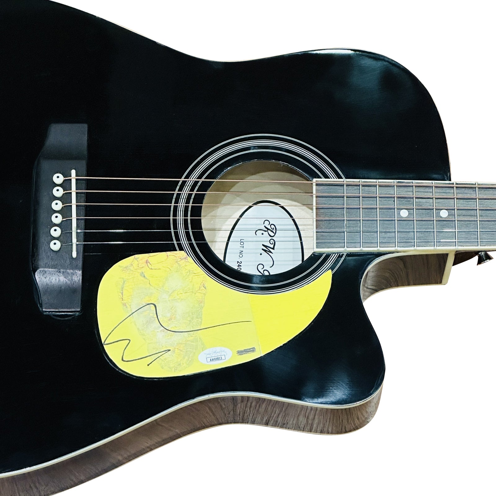 Autographed Ed Sheeran Black Acoustic Guitar