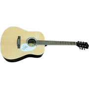 Autographed Steven Tyler Aerosmith Natural Acoustic Guitar