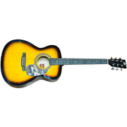 Autographed Shania Twain Sunburst Acoustic Guitar