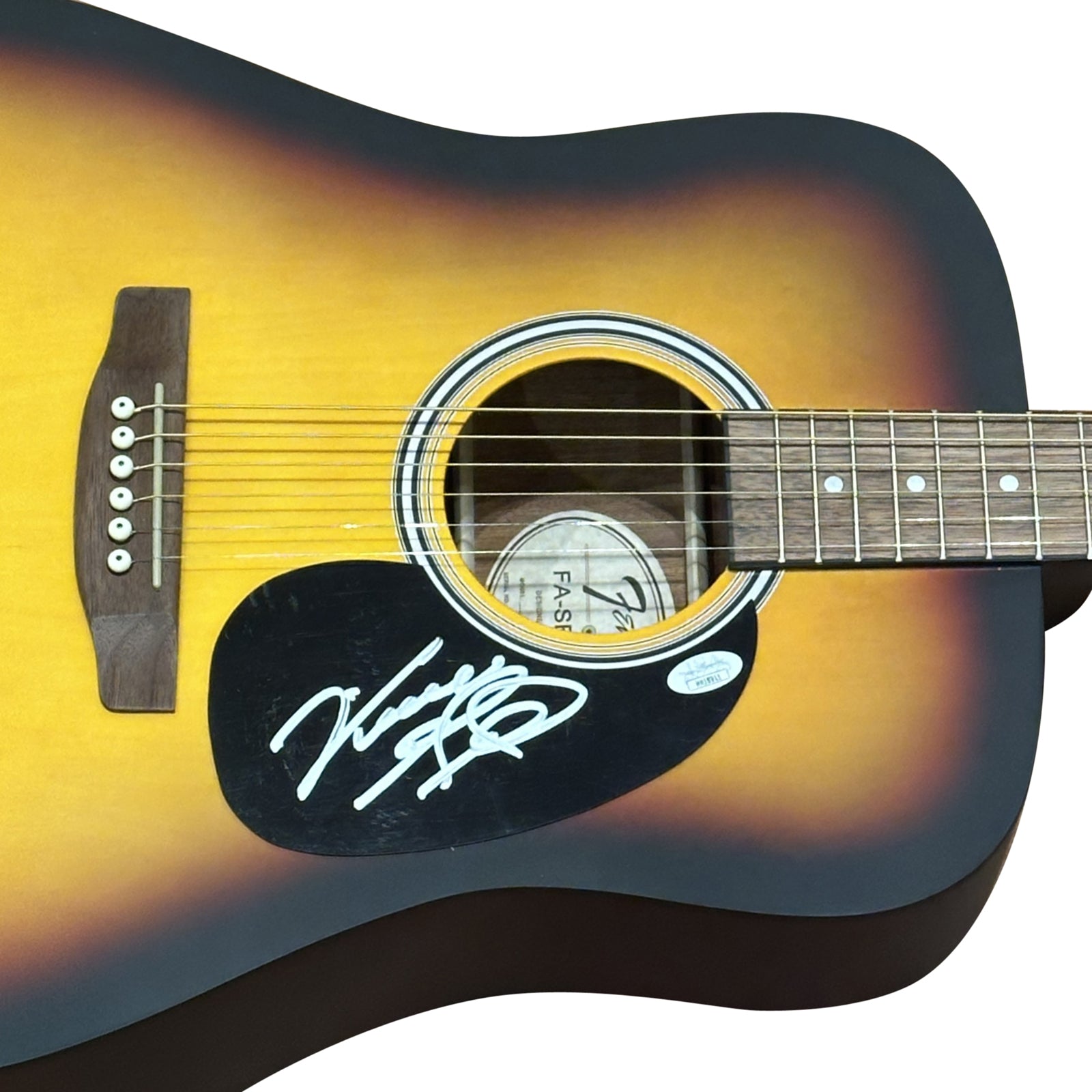 Autographed Vince Gill Sunburst Acoustic Guitar