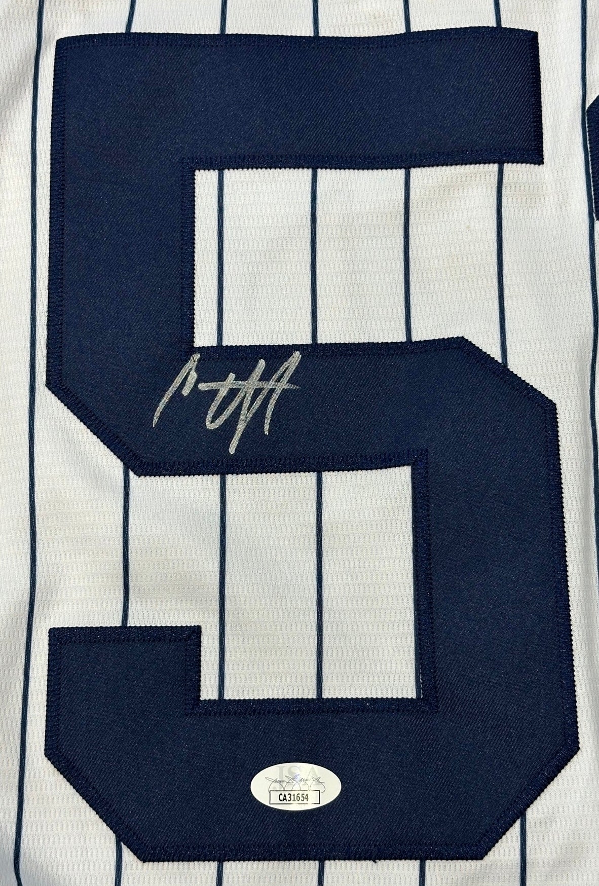 Autographed CC Sabathia New York Yankees (Pinstripe #52) Majestic Jersey