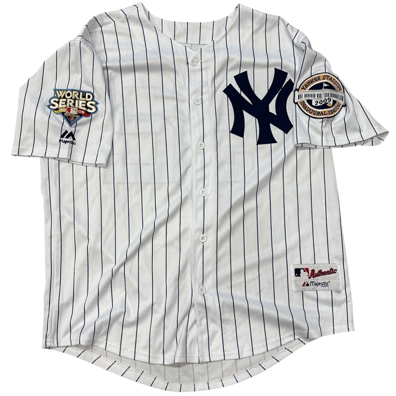 Autographed CC Sabathia New York Yankees (Pinstripe #52) Majestic Jersey