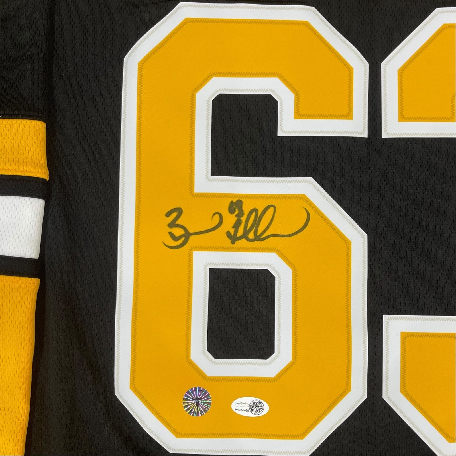 Brad Marchand Autographed Boston Bruins (Black #63) Authentic Premier 100th Anniversary Jersey - JSA