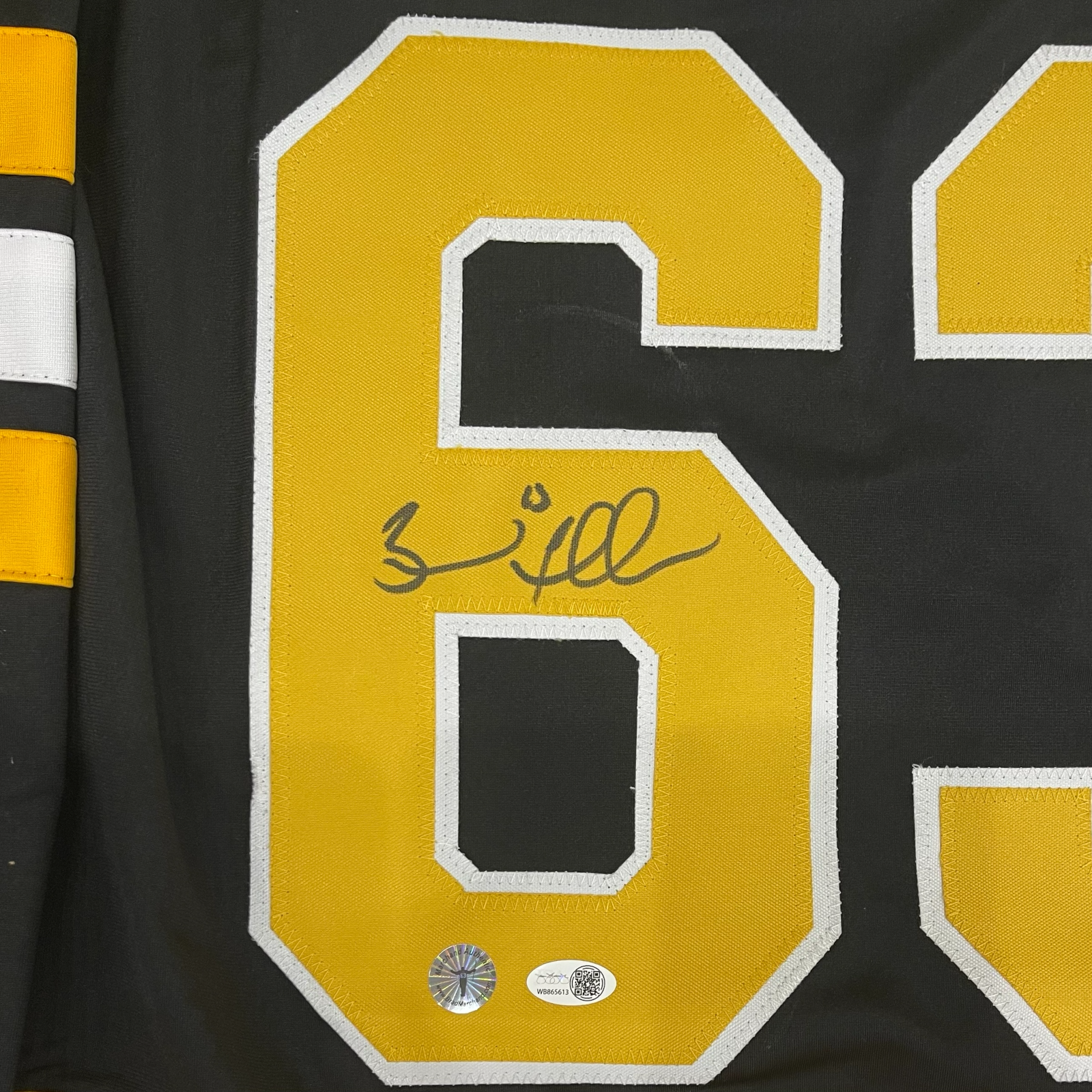 Brad Marchand Autographed Boston (Black #63) Custom Jersey - JSA