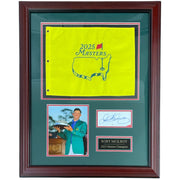 Autographed Rory McIlroy 2025 Masters Champion Deluxe Framed Pin Flag Piece