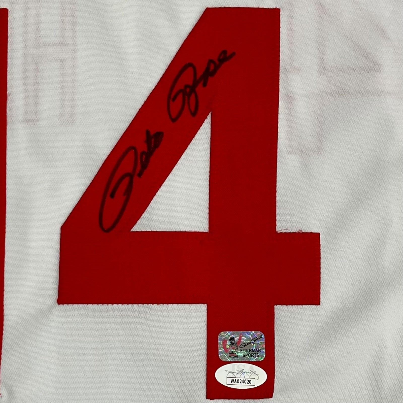 Autographed Pete Rose Cincinnati "Hit King" (White #14) Custom Jersey