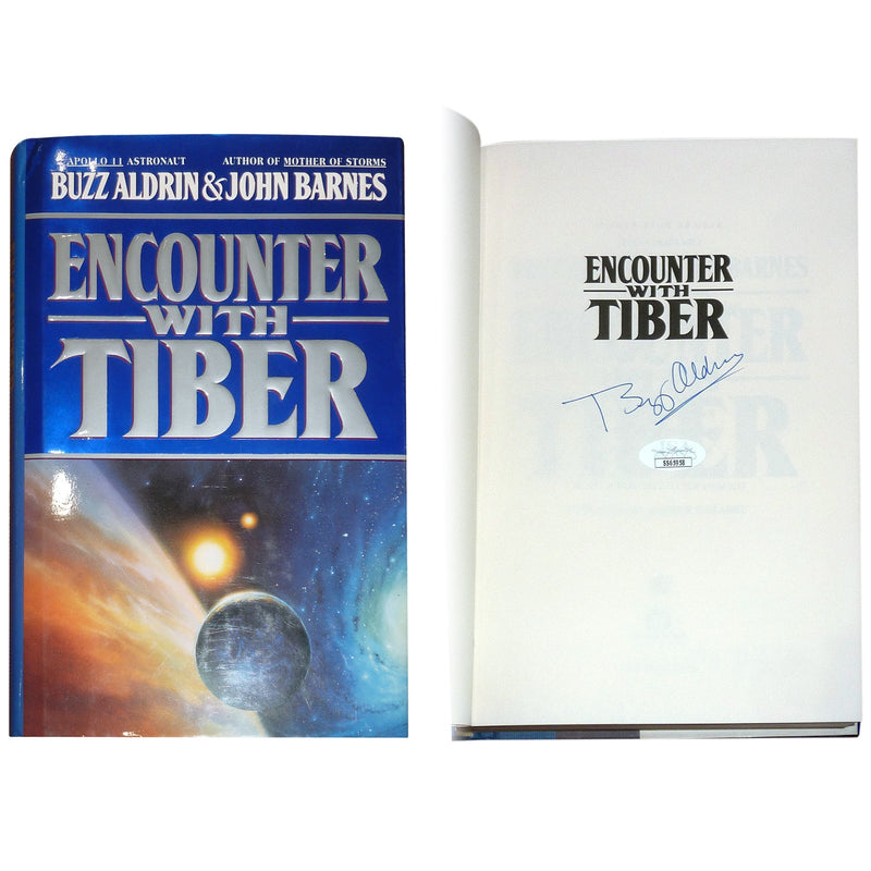 Autographed Buzz Aldrin NASA "Encounter with Tiber" Book