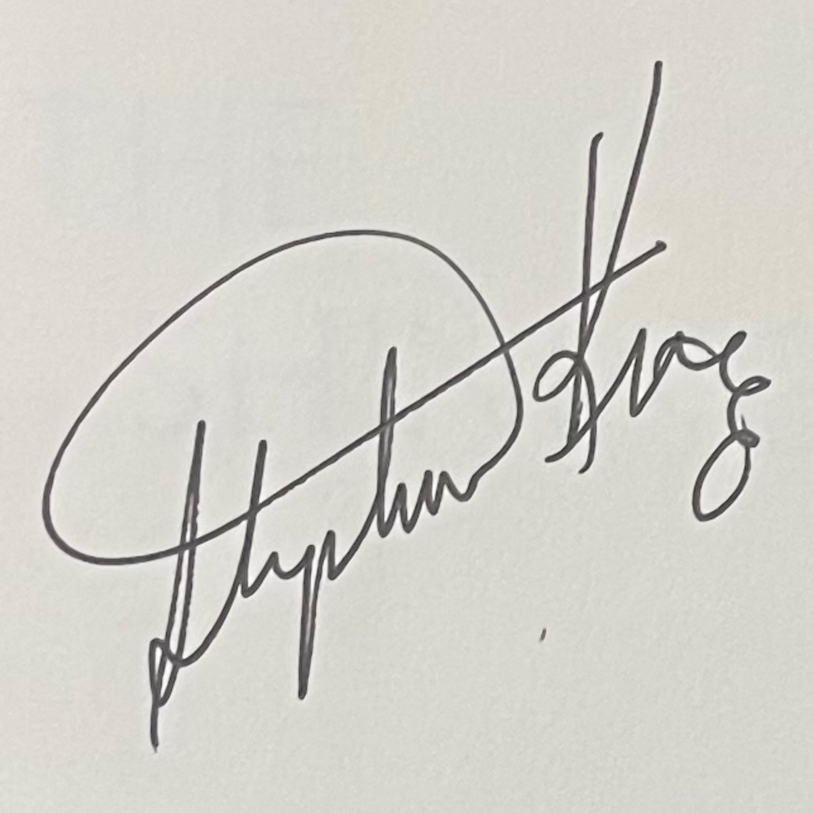 Autographed Stephen King Book "The Shining"