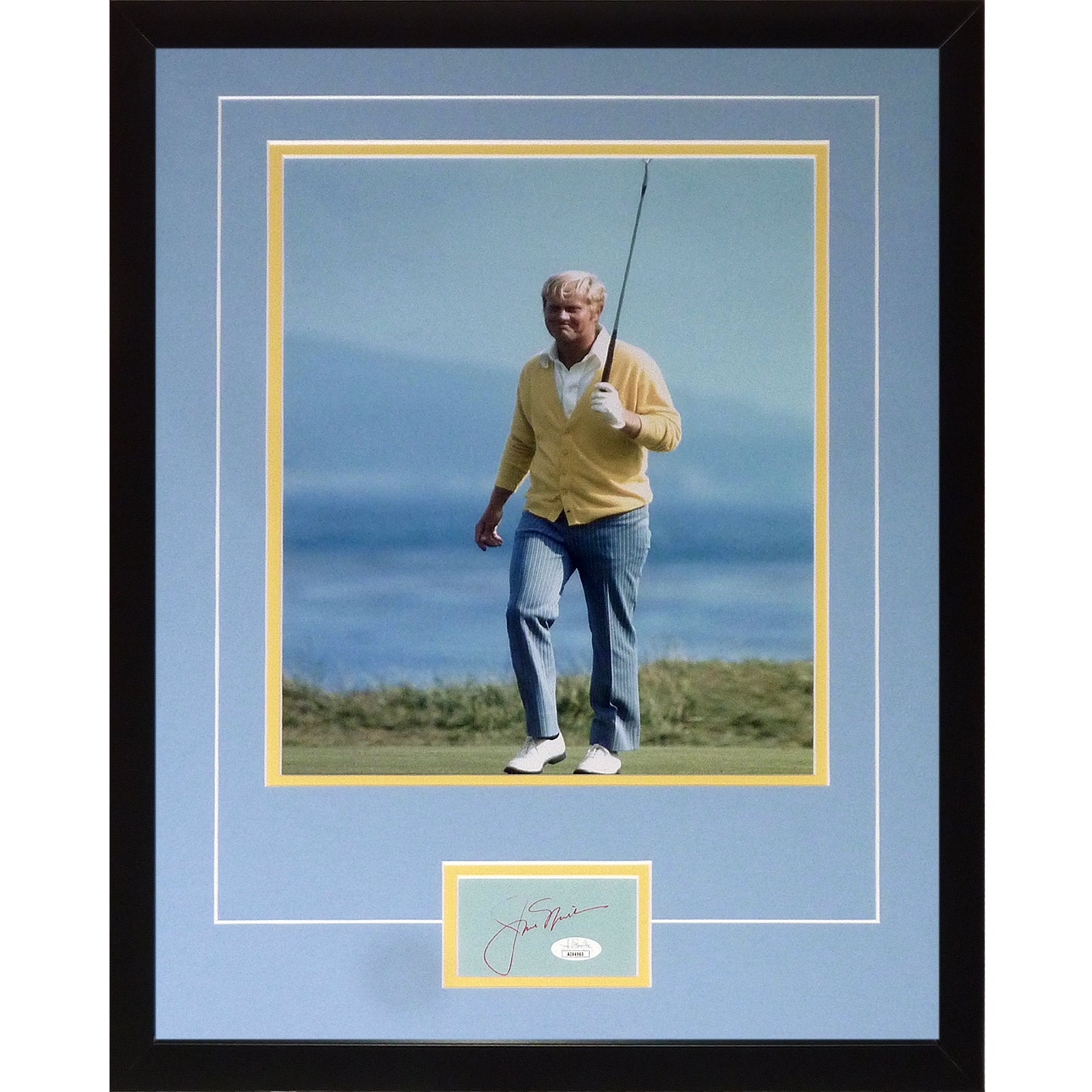 Autographed Jack Nicklaus US Open (Pebble Beach) Deluxe Framed 11x14 Piece