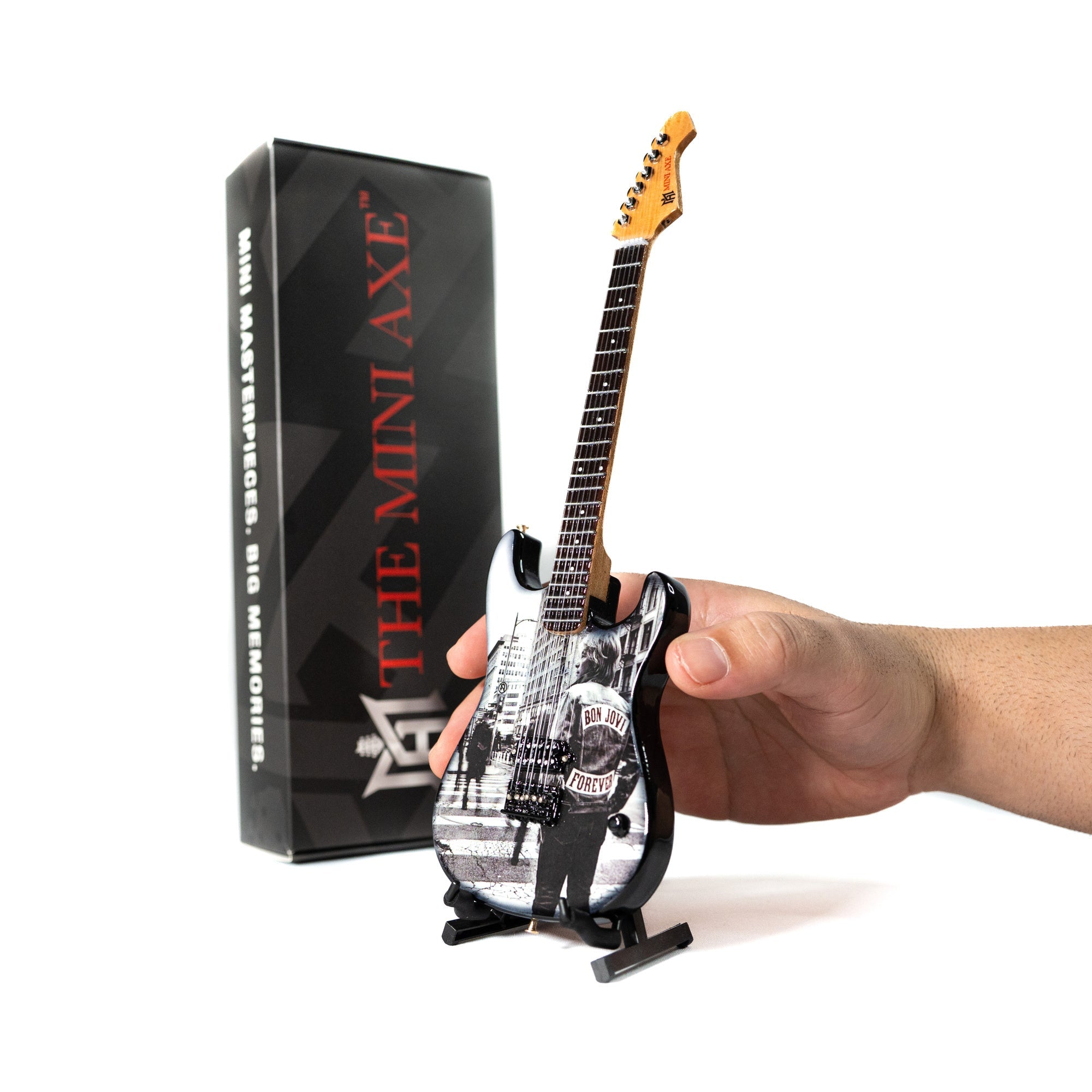 Bon Jovi Forever Album Mini Axe Miniature Guitar
