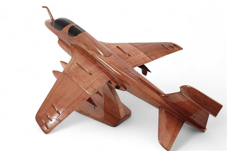 EA-6B Prowler Mahogany Wood Desktop Airplane Model