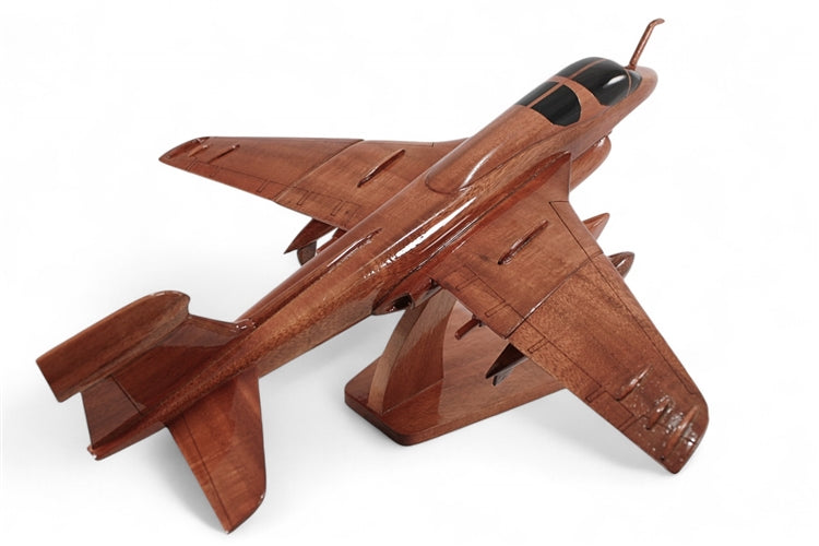 EA-6B Prowler Mahogany Wood Desktop Airplane Model