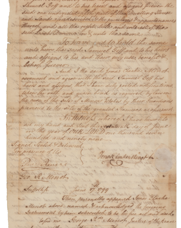 Autographed Paul Revere DS Document Early Boston Real Estate Deed