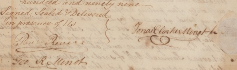 Autographed Paul Revere DS Document Early Boston Real Estate Deed