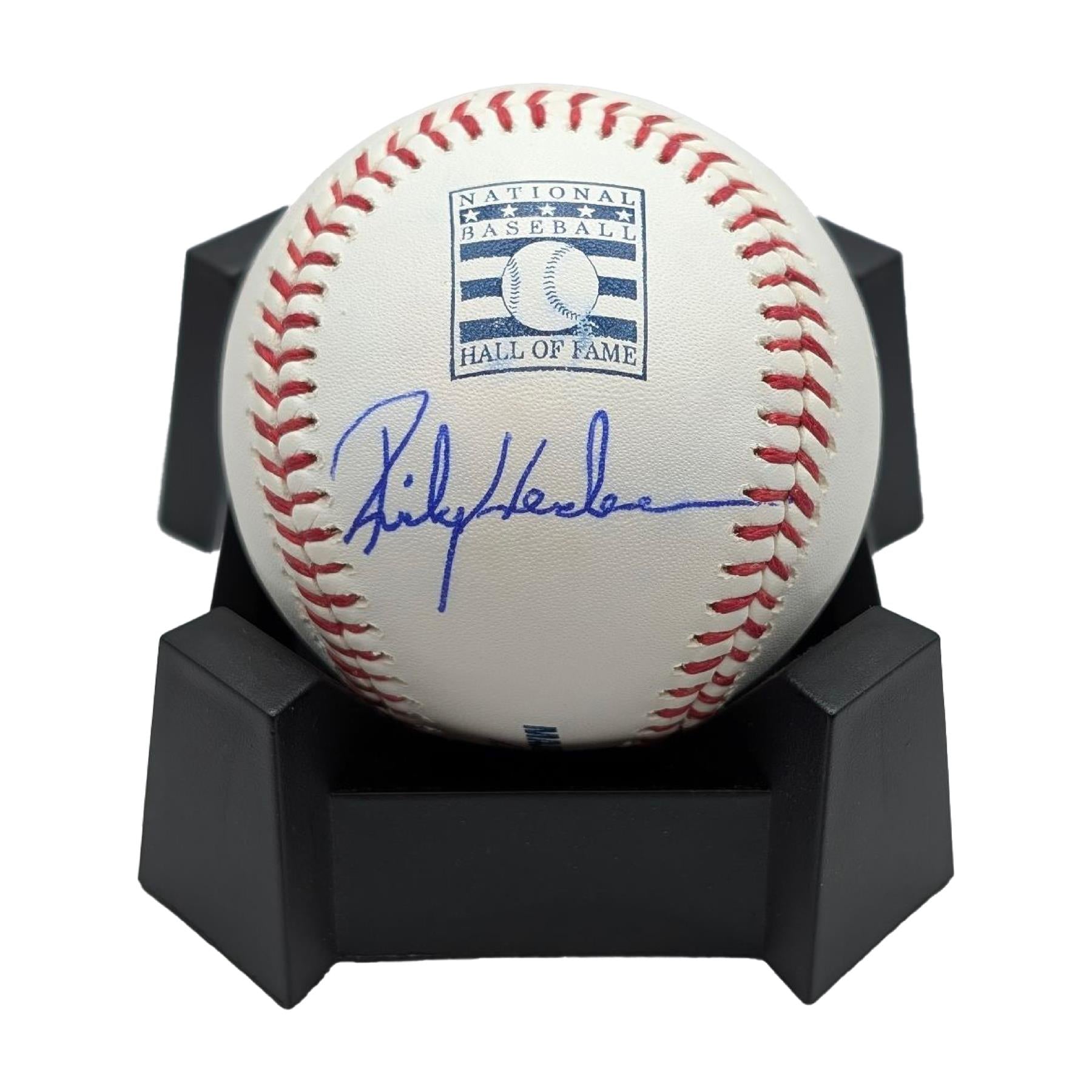 Autographed Rickey Henderson Rawling Authentic Hall Of Fame Baseball