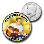 Elvis Presley Gold "Heartbreak Hotel" US Half Dollar Commemorative Coin