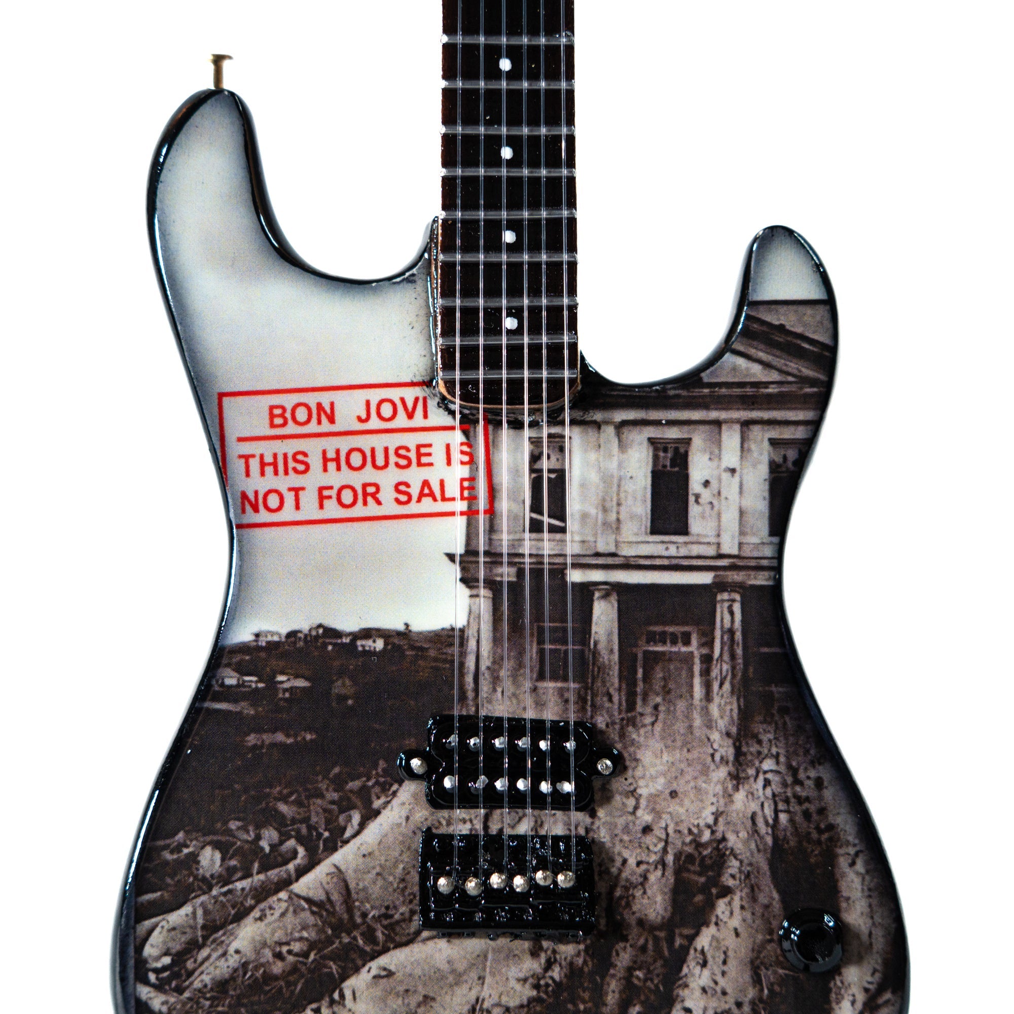 Bon Jovi This House Is Not For Sale Mini Axe Miniature Guitar