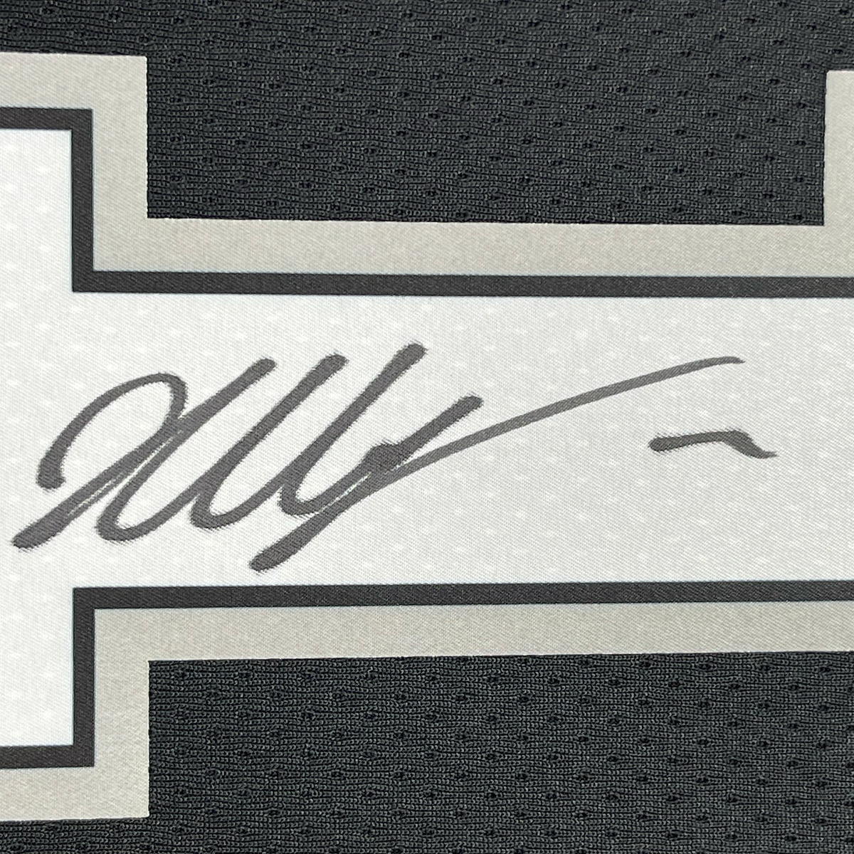 Autographed Victor Wembanyama 35x39 San Antonio Spurs Black Authentic Swingman Basketball Framed Jersey
