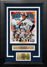 Derek Jeter Captain Collage New York Yankees 8" x 10" Framed Baseball Photo with Engraved Autograph