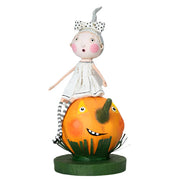 A Little Halloween Spirit Figurine by Lori Mitchell — 6.5-Inch Poly Resin Folk Art Collectible
