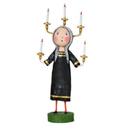 Candle Maker Halloween Figurine by Lori Mitchell — 8-Inch Poly Resin Folk Art Collectible