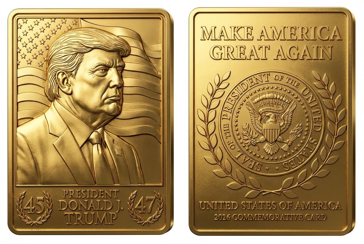 President Trump (45/47) 3D Trading Card