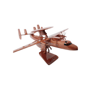 E2C Hawkeye Mahogany Wood Desktop Airplane Model