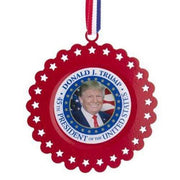 Kurt Adler President Trump 3 1/2" Metal Ornament