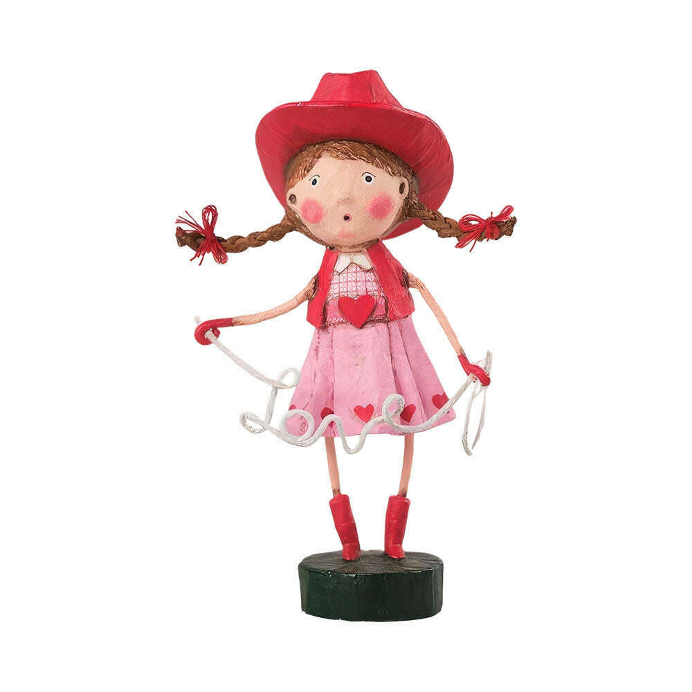 Lassoed by Love Valentine's Day Figurine by Lori Mitchell
