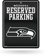 Seattle Seahawks Metal Parking Novelty Wall Sign