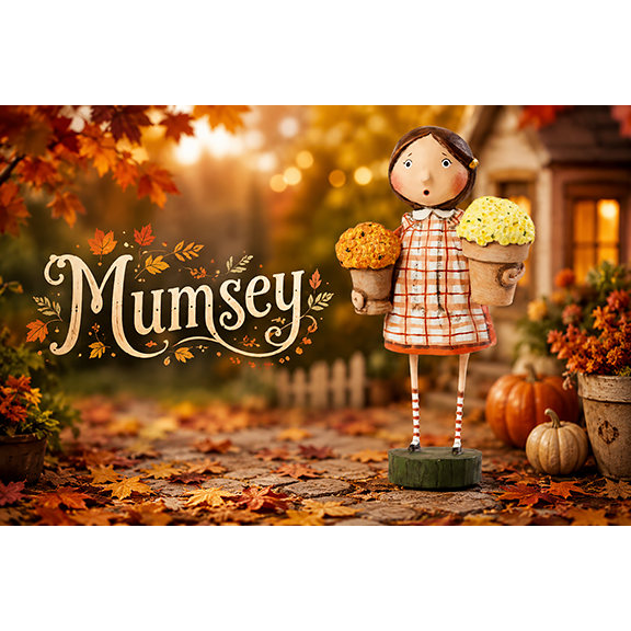 Mumsey Fall Figurine by Lori Mitchell