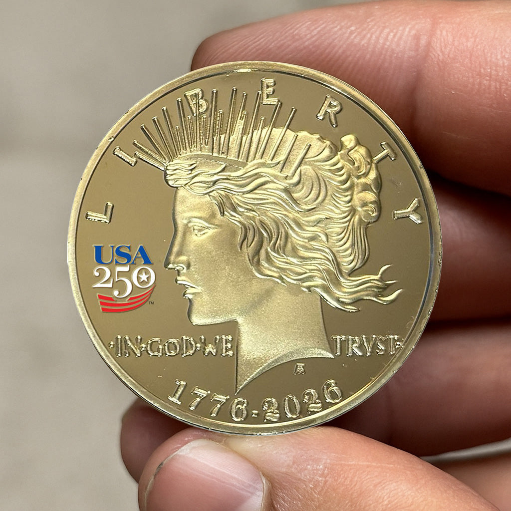 FranklinMint.com | America's 250th Anniversary Peace Dollar Golden
