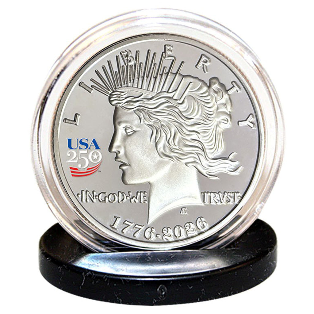 FranklinMint.com | America's 250th Anniversary Peace Dollar Nickel